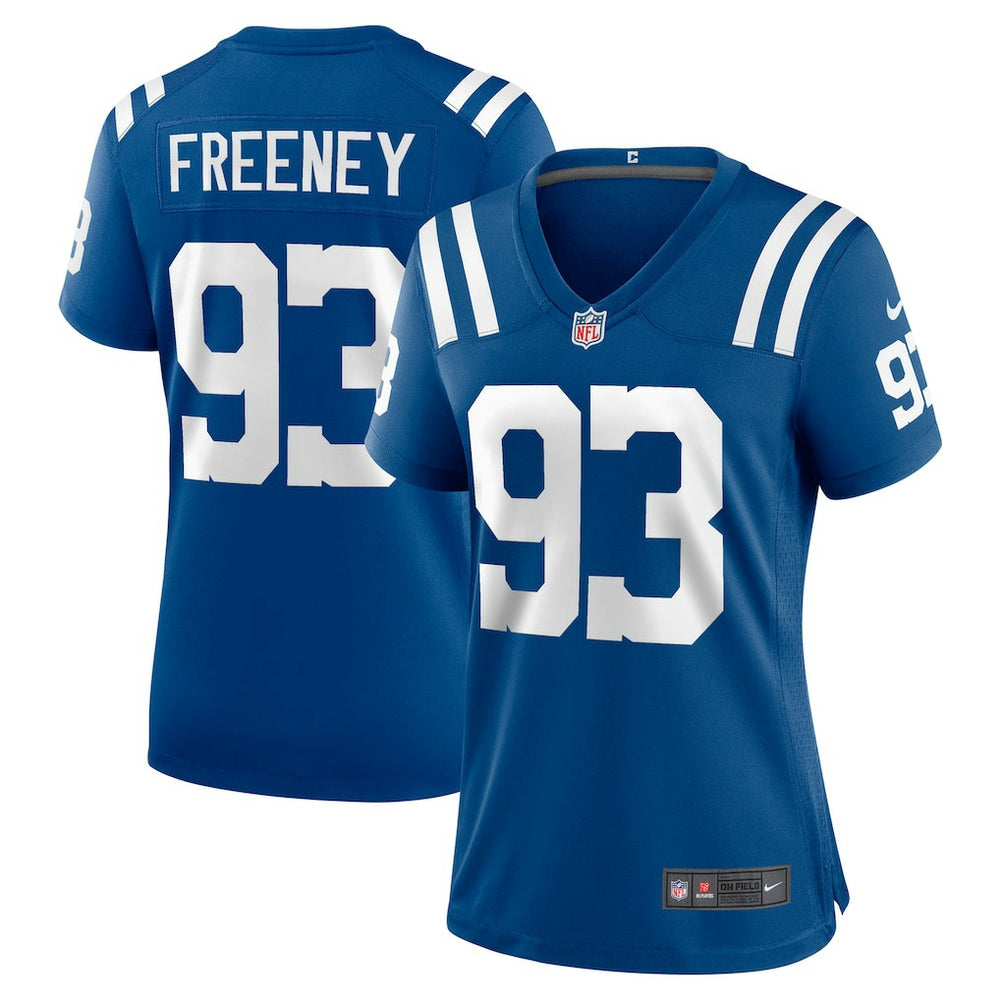 Dwight Freeney Indianapolis Colts Women's Team Retired Player Game Jersey - Royal Jerseys