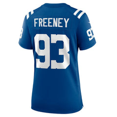 Dwight Freeney Indianapolis Colts Women's Team Retired Player Game Jersey - Royal Jerseys