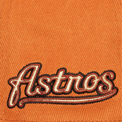 Houston Astros Mitchell & Ness Cooperstown Collection Fitted Hat - Orange Hats