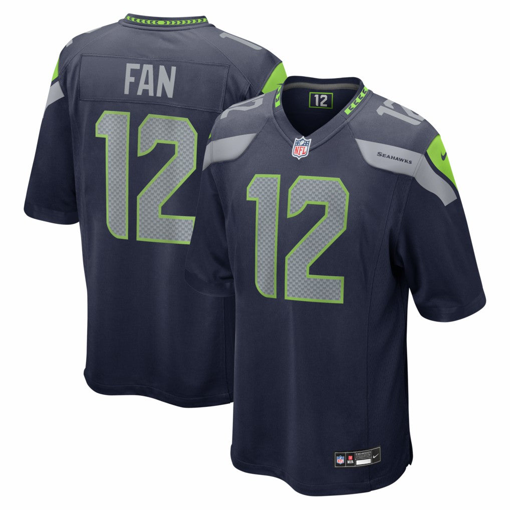 12s Seattle Seahawks Team Game Jersey - College Navy Jerseys