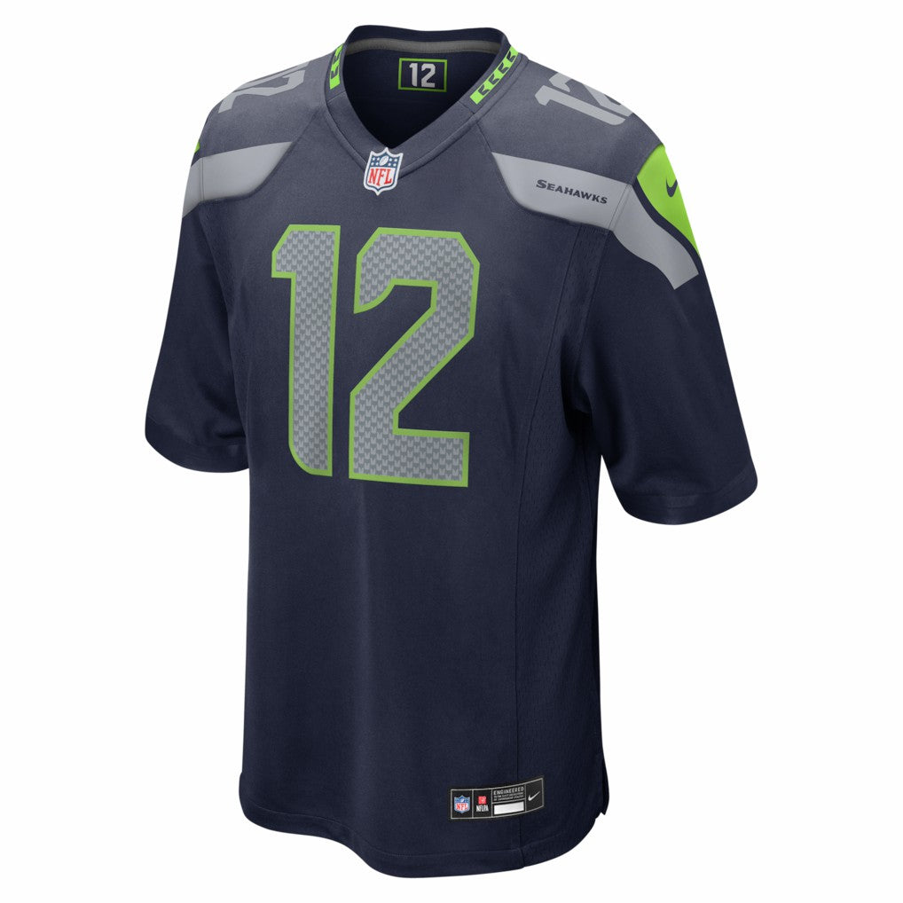 12s Seattle Seahawks Team Game Jersey - College Navy Jerseys
