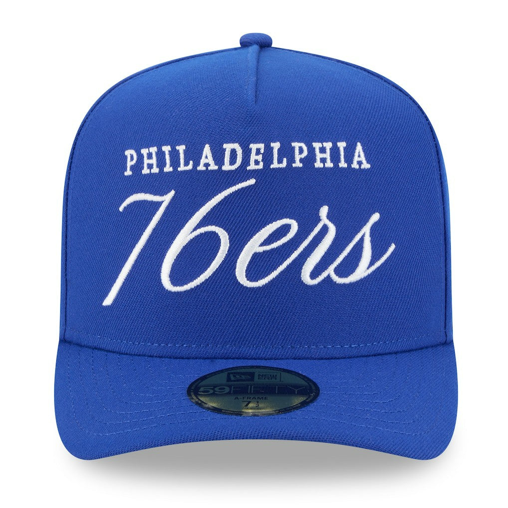 Philadelphia 76ers 2025 NBA Draft A-Frame 59FIFTY Fitted Hat Royal - New Era outlet