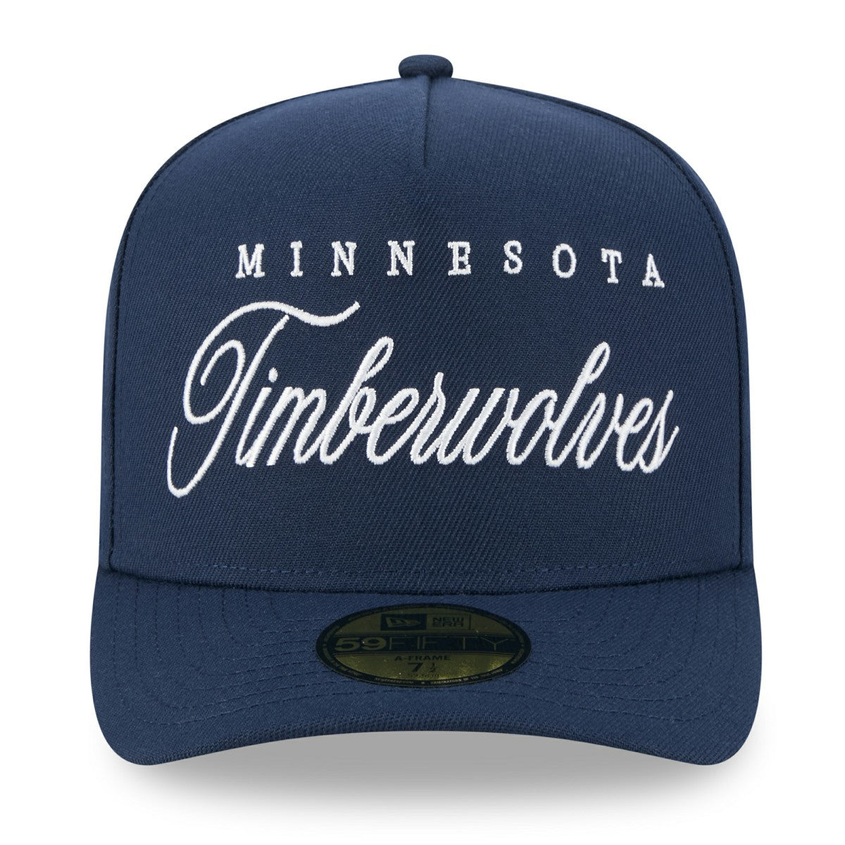 Minnesota Timberwolves 2025 NBA Draft A-Frame 59FIFTY Fitted Hat Navy - New Era