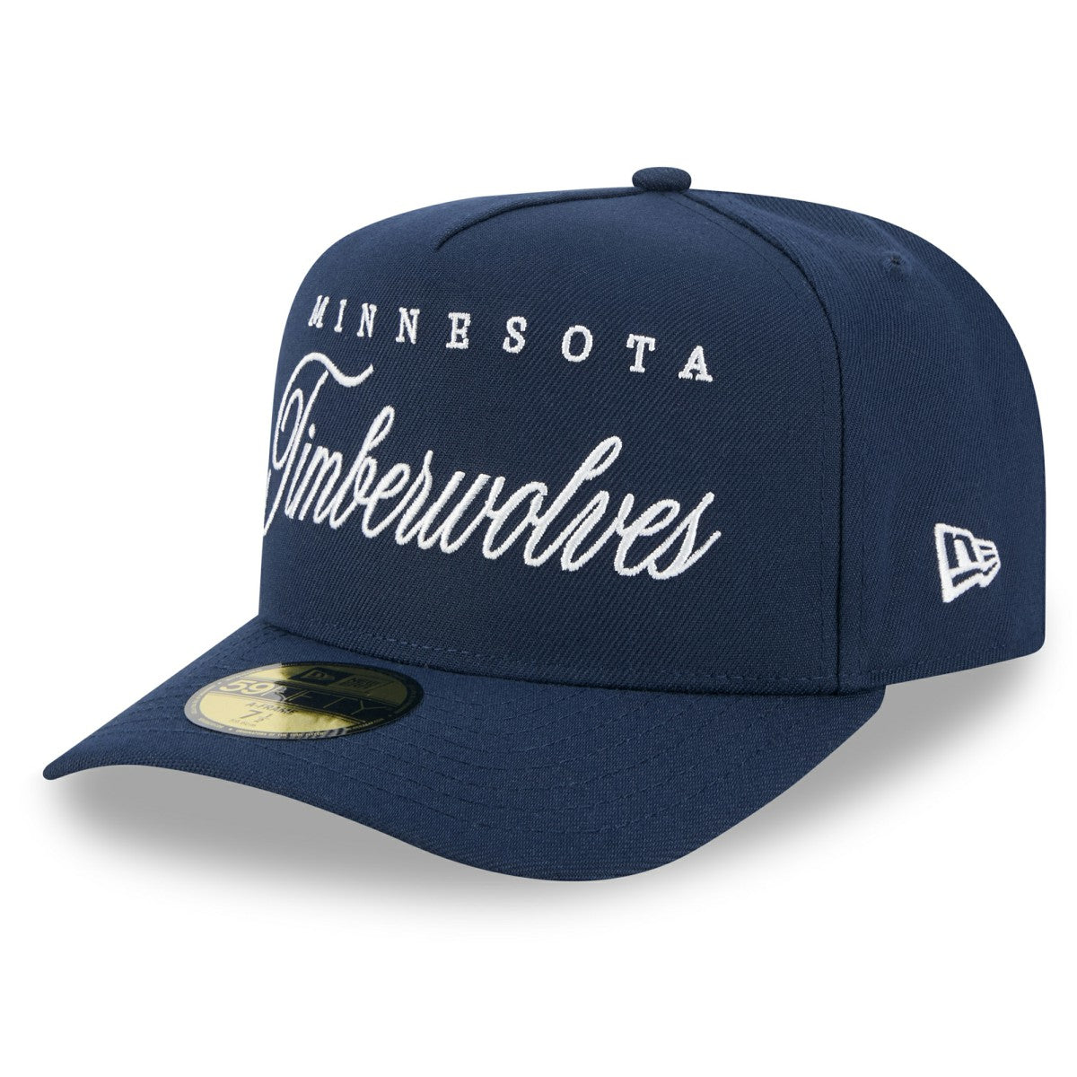 Minnesota Timberwolves 2025 NBA Draft A-Frame 59FIFTY Fitted Hat Navy - New Era