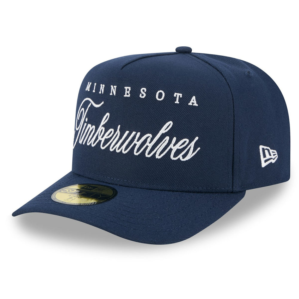 Minnesota Timberwolves 2025 NBA Draft A-Frame 59FIFTY Fitted Hat Navy - New Era