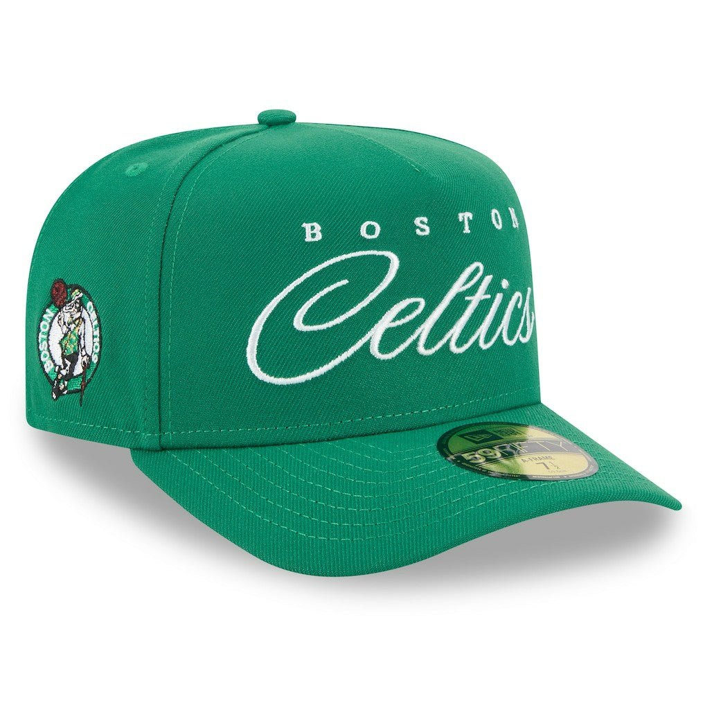 Boston Celtics 2025 NBA Draft A-Frame 59FIFTY Fitted Hat Kelly Green - New Era