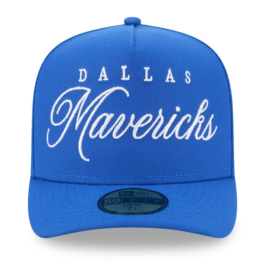 Dallas Mavericks 2025 NBA Draft A-Frame 59FIFTY Fitted Hat Blue - New Era