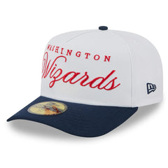 Washington Wizards 2025 NBA Draft A-Frame 59FIFTY Fitted Hat White/Navy - New Era