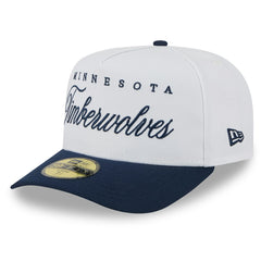 Minnesota Timberwolves 2025 NBA Draft A-Frame 59FIFTY Fitted Hat White/Navy - New Era