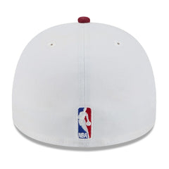 Cleveland Cavaliers 2025 NBA Draft A-Frame 59FIFTY Fitted Hat White/Wine - New Era