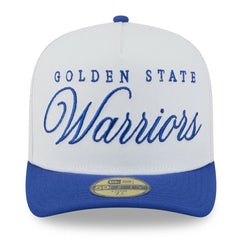 Golden State Warriors 2025 NBA Draft A-Frame 59FIFTY Fitted Hat White/Royal - New Era