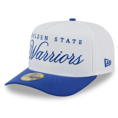 Golden State Warriors 2025 NBA Draft A-Frame 59FIFTY Fitted Hat White/Royal - New Era