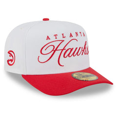 Atlanta Hawks 2025 NBA Draft A-Frame 59FIFTY Fitted Hat White/Red - New Era