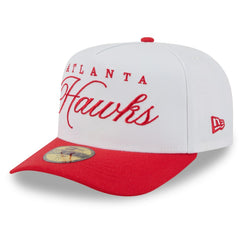 Atlanta Hawks 2025 NBA Draft A-Frame 59FIFTY Fitted Hat White/Red - New Era