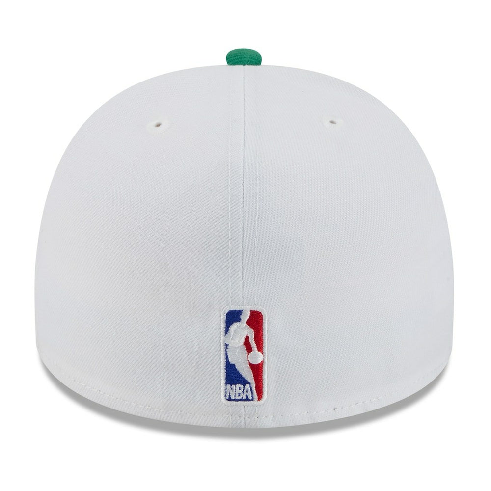 Boston Celtics 2025 NBA Draft A-Frame 59FIFTY Fitted Hat White/Kelly Green - New Era