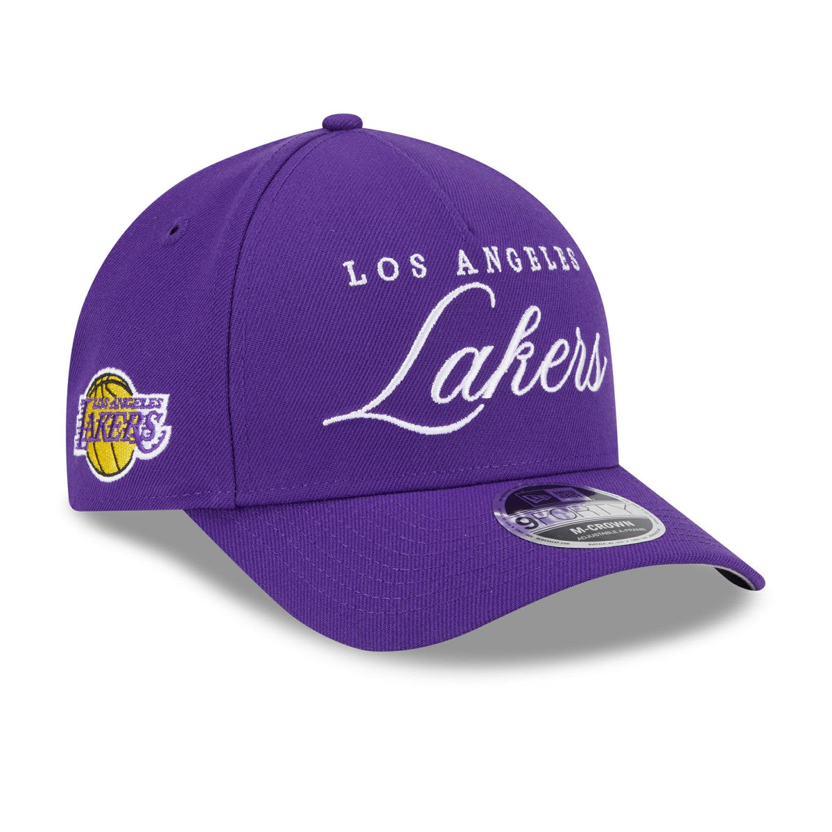 Los Angeles Lakers 2025 NBA Draft M-Crown A-Frame 9FORTY Adjustable Hat Purple - New Era