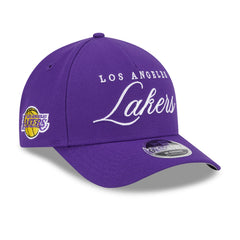 Los Angeles Lakers 2025 NBA Draft M-Crown A-Frame 9FORTY Adjustable Hat Purple - New Era