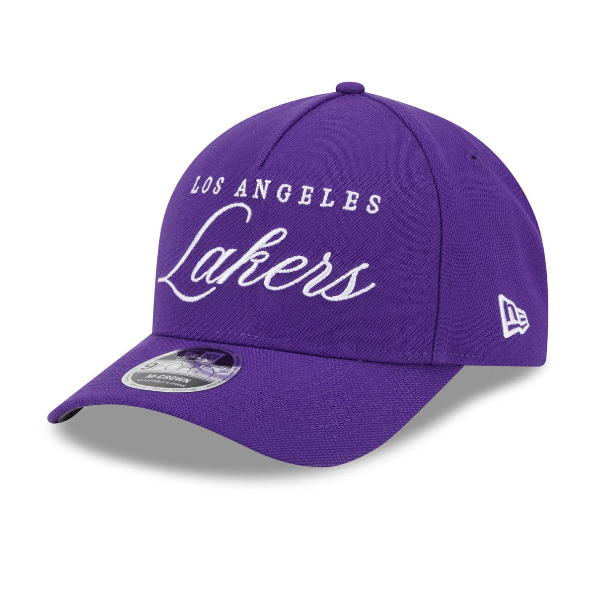 Los Angeles Lakers 2025 NBA Draft M-Crown A-Frame 9FORTY Adjustable Hat Purple - New Era