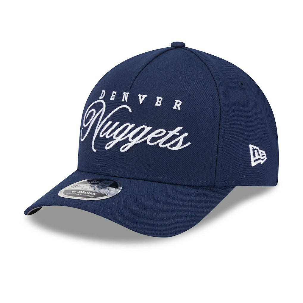 Denver Nuggets 2025 NBA Draft M-Crown A-Frame 9FORTY Adjustable Hat Navy - New Era