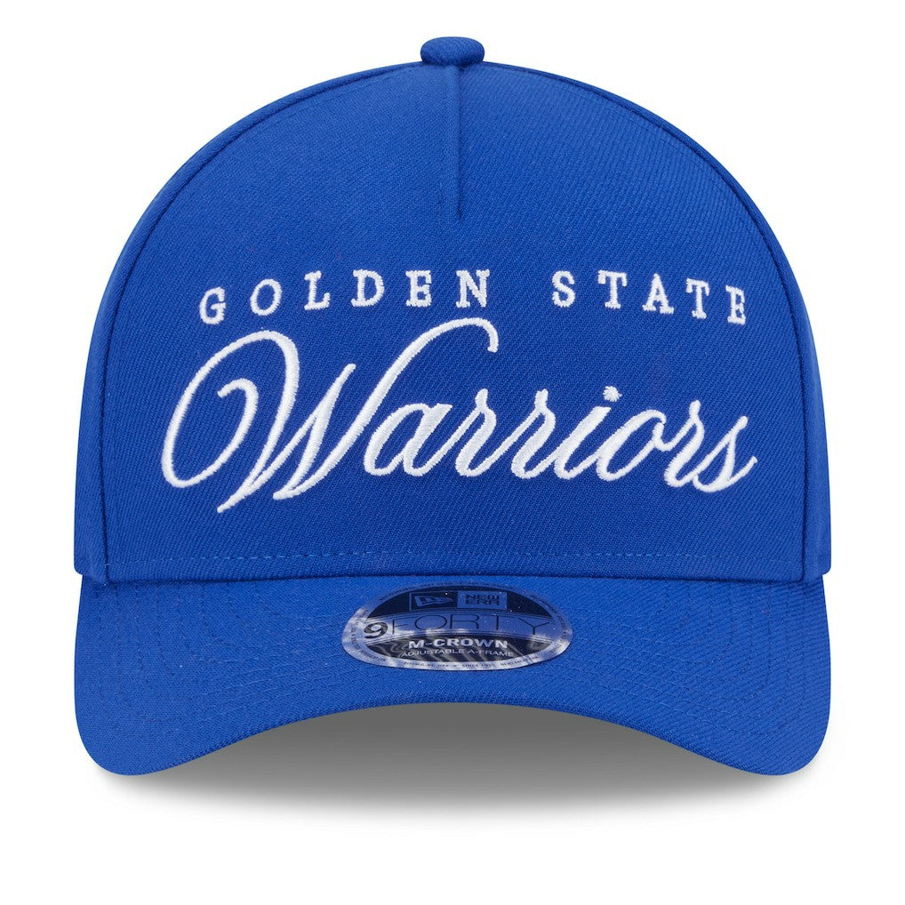 Golden State Warriors 2025 NBA Draft M-Crown A-Frame 9FORTY Adjustable Hat Royal - New Era outlet