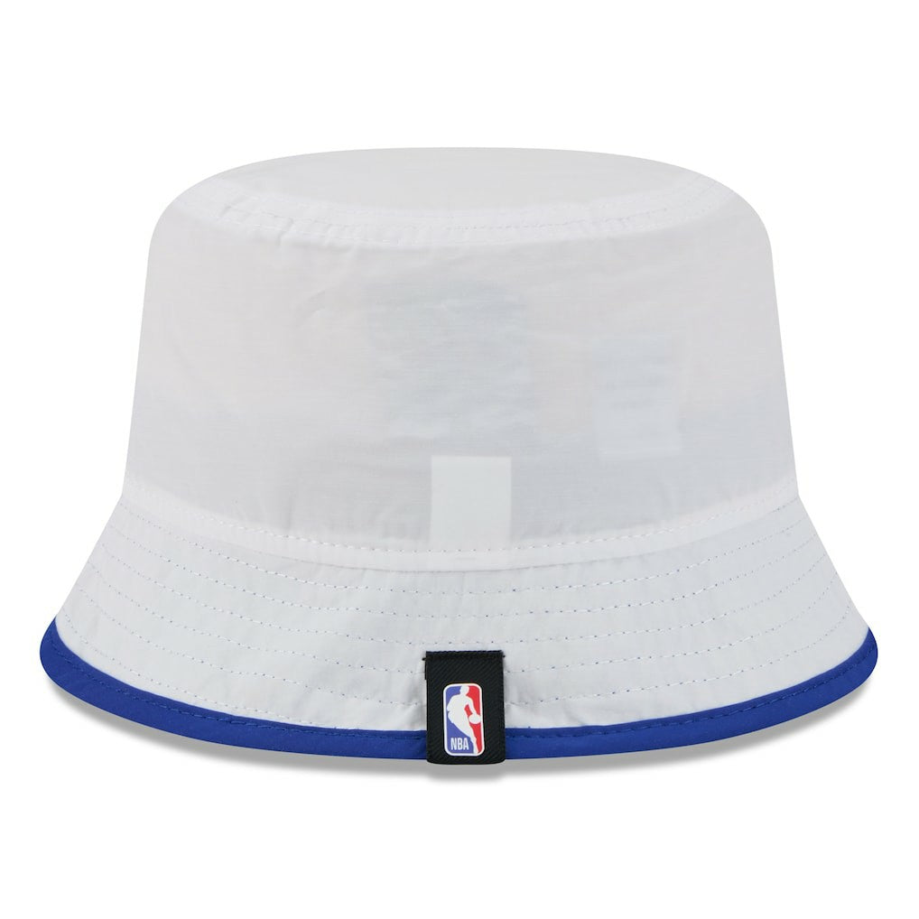 Golden State Warriors 2025 NBA Draft Nylon Bucket Hat White/Royal - New Era