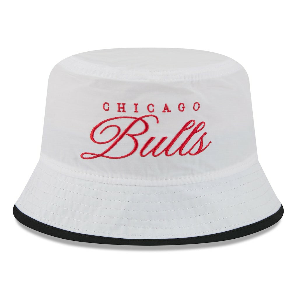 Chicago Bulls 2025 NBA Draft Nylon Bucket Hat White/Black - New Era