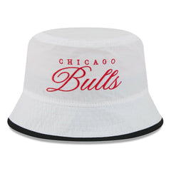 Chicago Bulls 2025 NBA Draft Nylon Bucket Hat White/Black - New Era