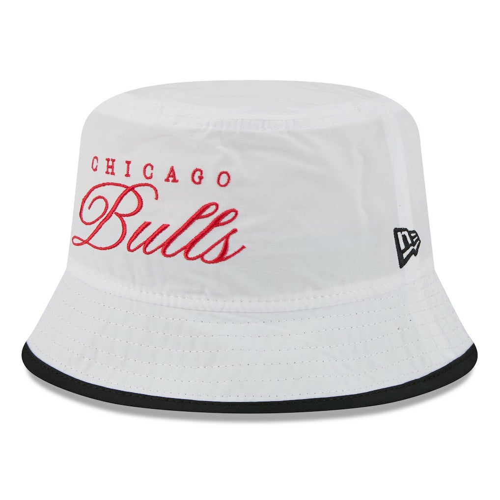 Chicago Bulls 2025 NBA Draft Nylon Bucket Hat White/Black - New Era