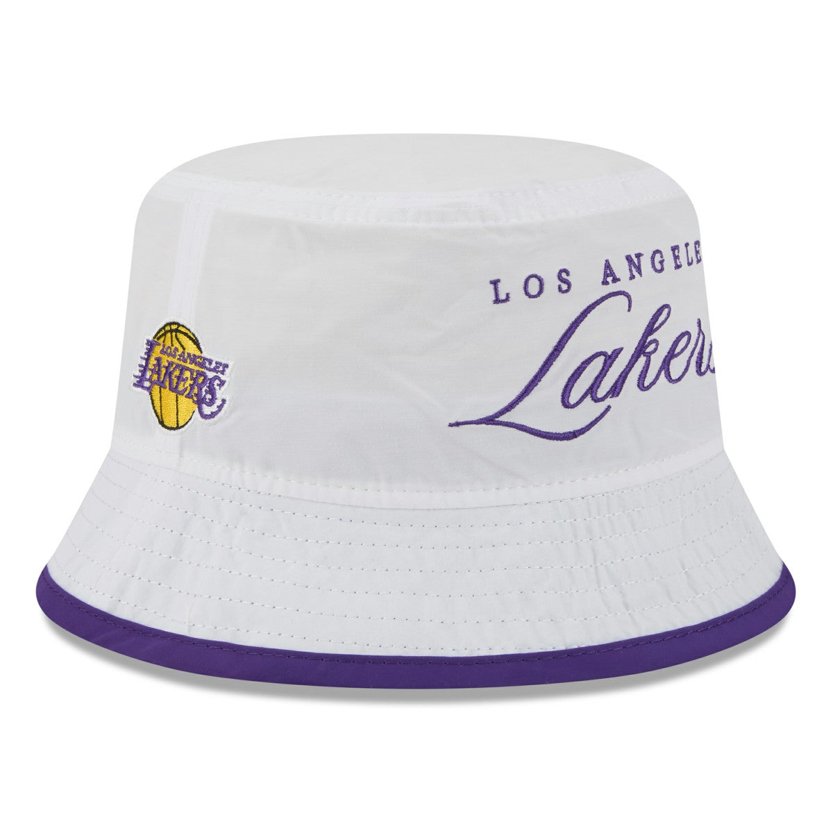 Los Angeles Lakers 2025 NBA Draft Nylon Bucket Hat White/Purple - New Era outlet