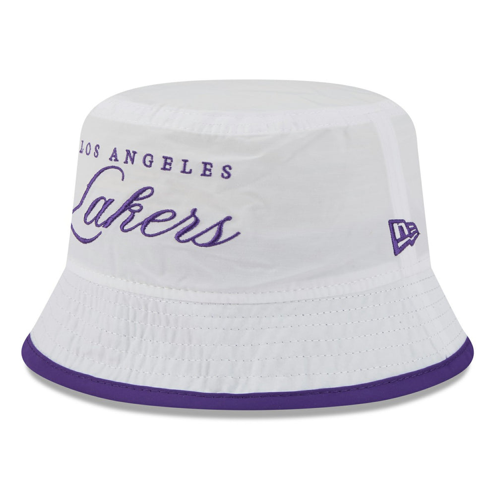 Los Angeles Lakers 2025 NBA Draft Nylon Bucket Hat White/Purple - New Era outlet