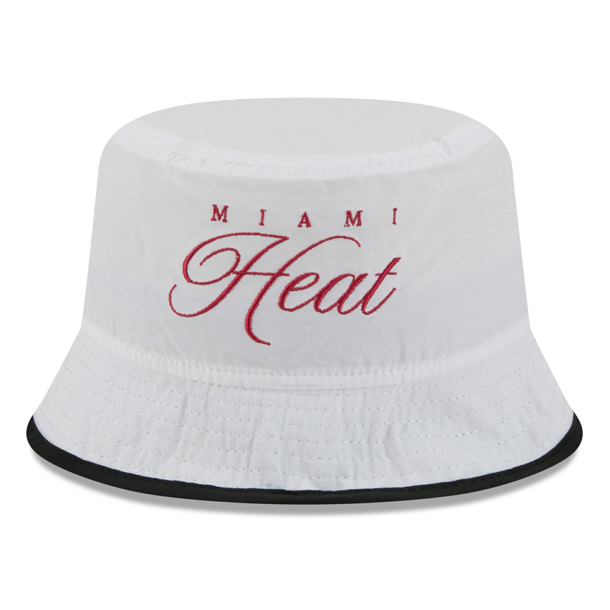 Miami Heat 2025 NBA Draft Nylon Bucket Hat White/Black - New Era