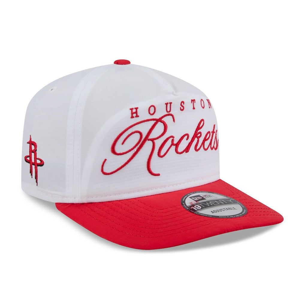 Houston Rockets 2025 NBA Draft On-Stage Nylon 19TWENTY Adjustable Hat White/Red - New Era