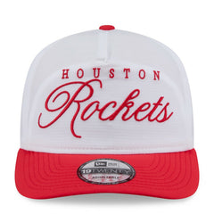 Houston Rockets 2025 NBA Draft On-Stage Nylon 19TWENTY Adjustable Hat White/Red - New Era
