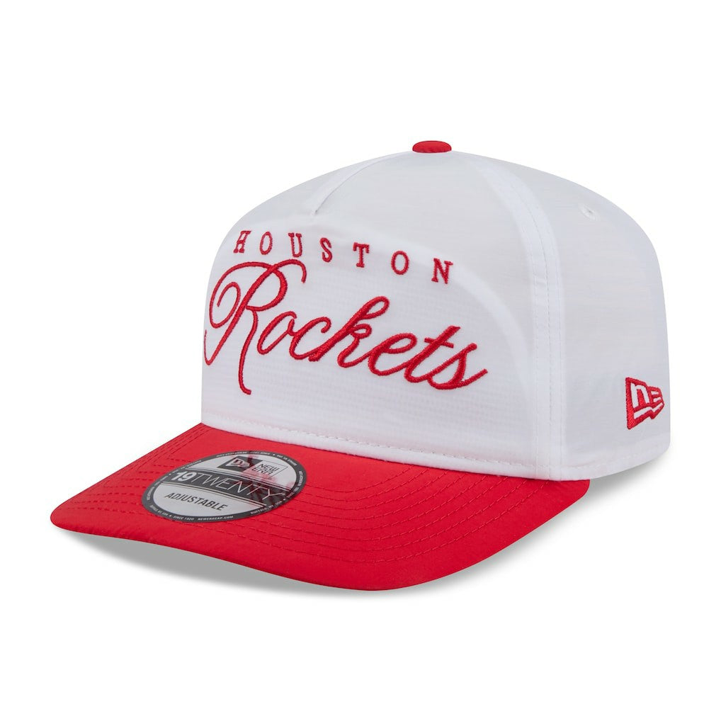 Houston Rockets 2025 NBA Draft On-Stage Nylon 19TWENTY Adjustable Hat White/Red - New Era