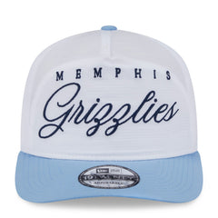 Memphis Grizzlies 2025 NBA Draft On-Stage Nylon 19TWENTY Adjustable Hat White/Light Blue - New Era