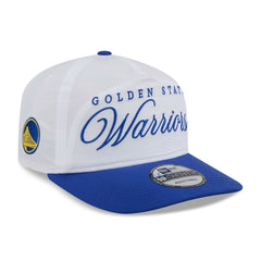 Golden State Warriors 2025 NBA Draft On-Stage Nylon 19TWENTY Adjustable Hat White/Royal - New Era