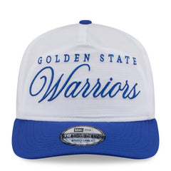 Golden State Warriors 2025 NBA Draft On-Stage Nylon 19TWENTY Adjustable Hat White/Royal - New Era