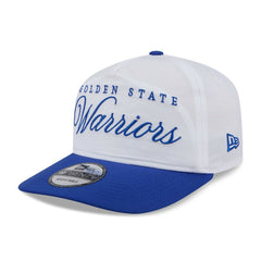 Golden State Warriors 2025 NBA Draft On-Stage Nylon 19TWENTY Adjustable Hat White/Royal - New Era