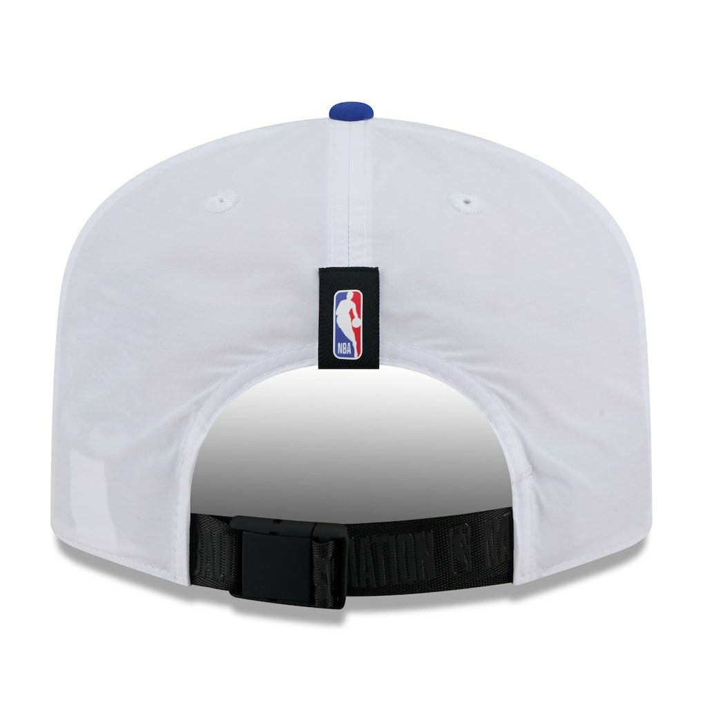 Golden State Warriors 2025 NBA Draft On-Stage Nylon 19TWENTY Adjustable Hat White/Royal - New Era