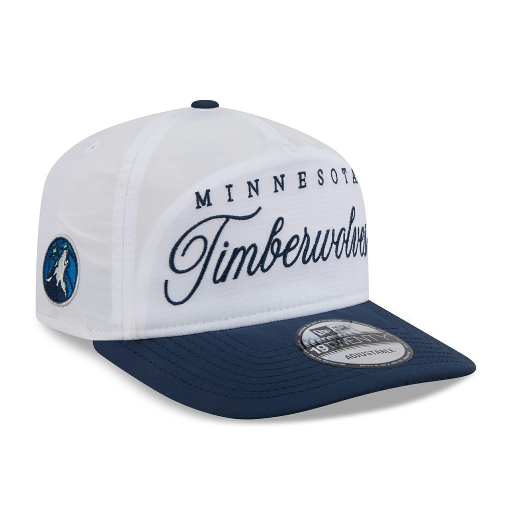 Minnesota Timberwolves 2025 NBA Draft On-Stage Nylon 19TWENTY Adjustable Hat White/Navy - New Era