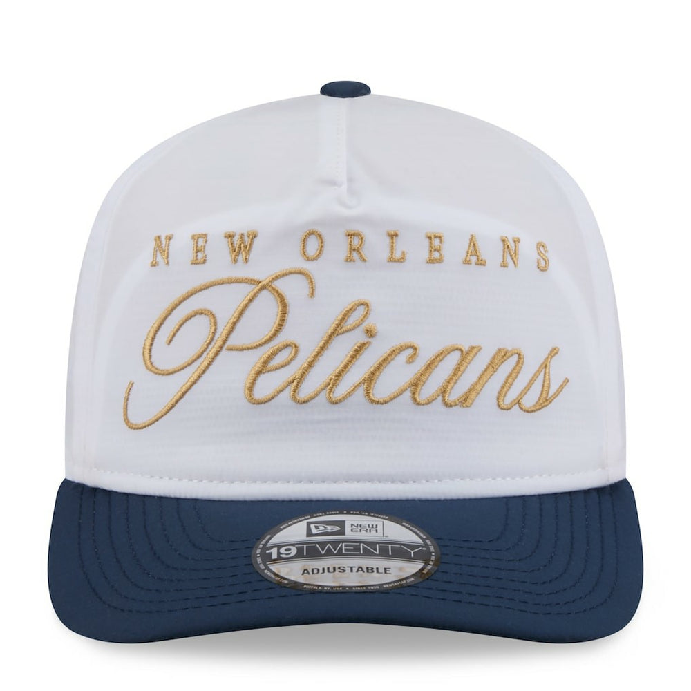 New Orleans Pelicans 2025 NBA Draft On-Stage Nylon 19TWENTY Adjustable Hat White/Navy - New Era