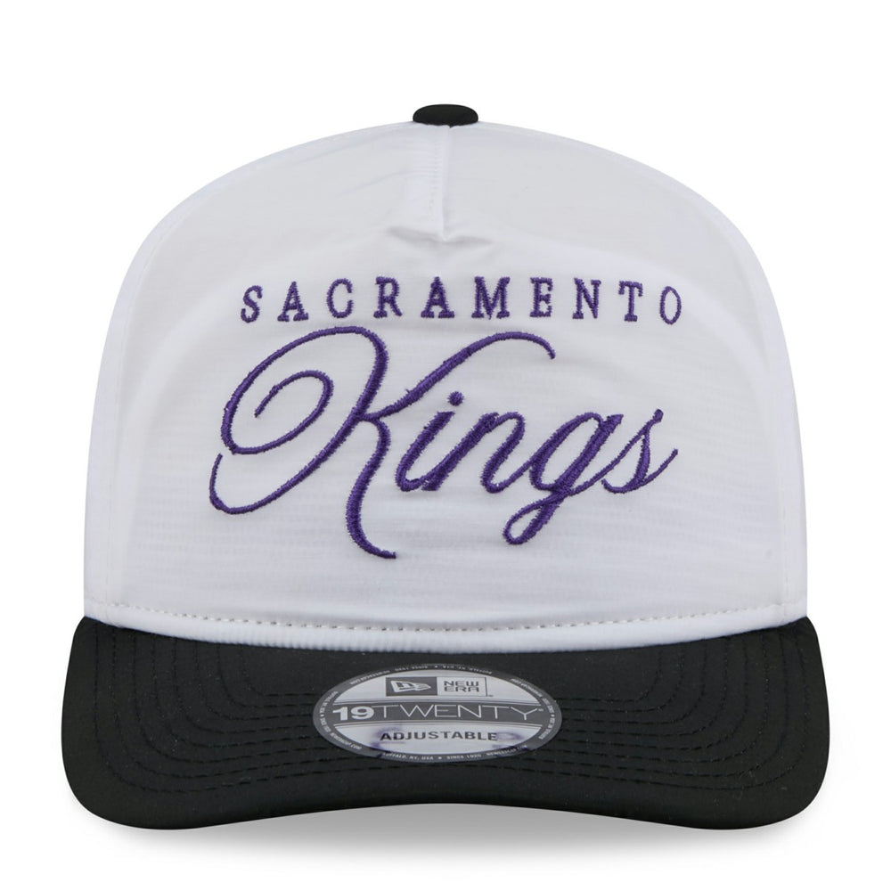 Sacramento Kings 2025 NBA Draft On-Stage Nylon 19TWENTY Adjustable Hat White/Black - New Era