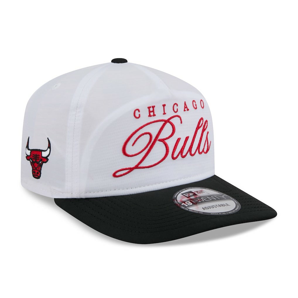 Chicago Bulls 2025 NBA Draft On-Stage Nylon 19TWENTY Adjustable Hat White/Black - New Era