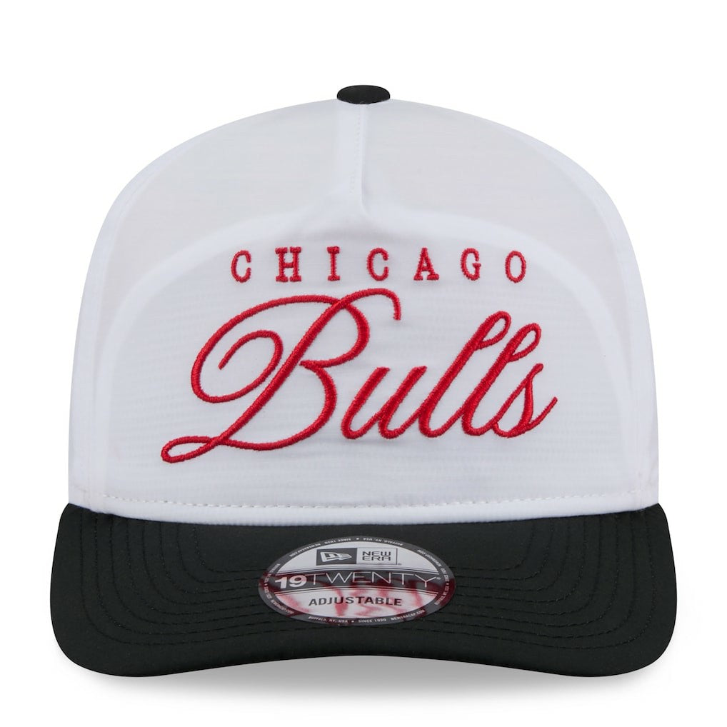 Chicago Bulls 2025 NBA Draft On-Stage Nylon 19TWENTY Adjustable Hat White/Black - New Era