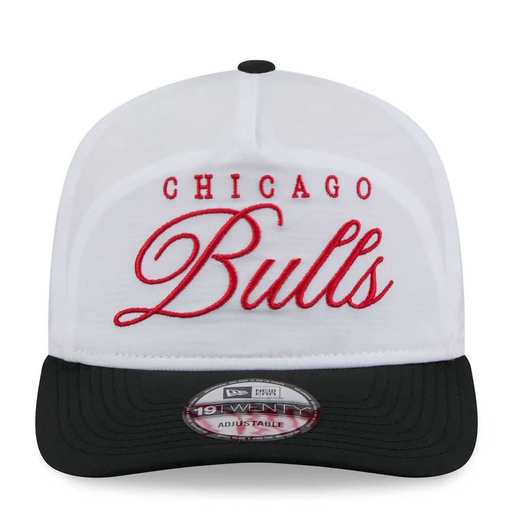 Chicago Bulls 2025 NBA Draft On-Stage Nylon 19TWENTY Adjustable Hat White/Black - New Era