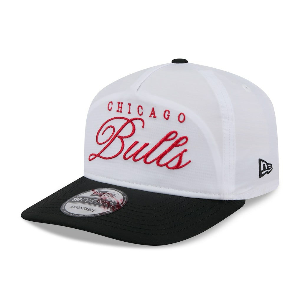Chicago Bulls 2025 NBA Draft On-Stage Nylon 19TWENTY Adjustable Hat White/Black - New Era