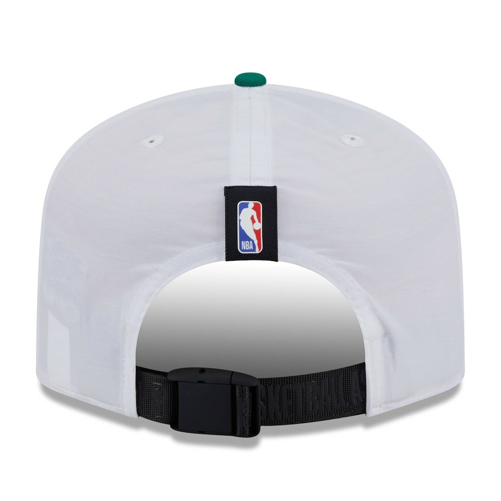 Boston Celtics 2025 NBA Draft On-Stage Nylon 19TWENTY Adjustable Hat White/Kelly Green - New Era