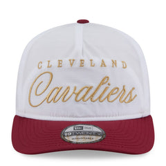 Cleveland Cavaliers 2025 NBA Draft On-Stage Nylon 19TWENTY Adjustable Hat White/Wine - New Era