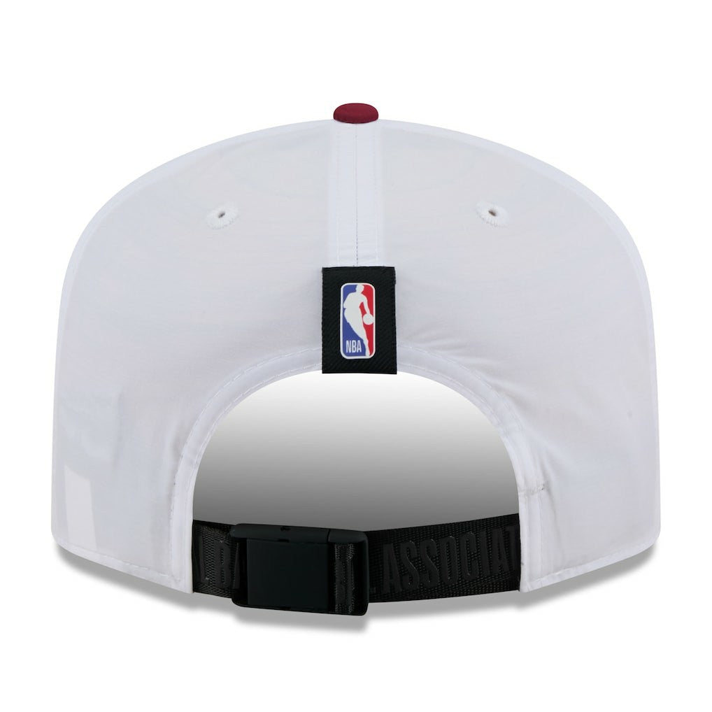 Cleveland Cavaliers 2025 NBA Draft On-Stage Nylon 19TWENTY Adjustable Hat White/Wine - New Era