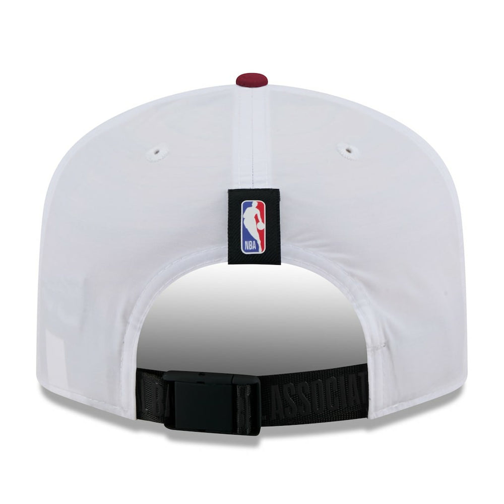 Cleveland Cavaliers 2025 NBA Draft On-Stage Nylon 19TWENTY Adjustable Hat White/Wine - New Era